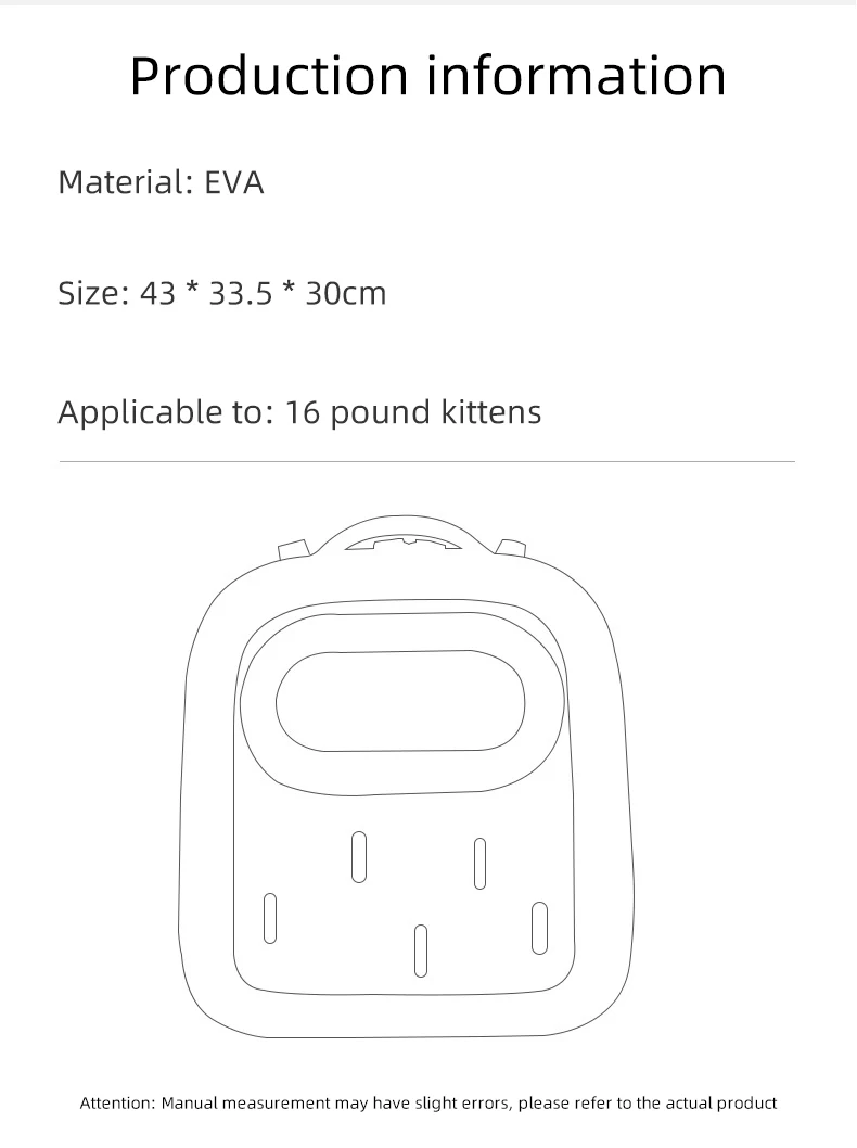 Pet Carrier Bags Breathable Pet Carriers Small Dog Cat Backpack Travel Space Capsule Cage Pet