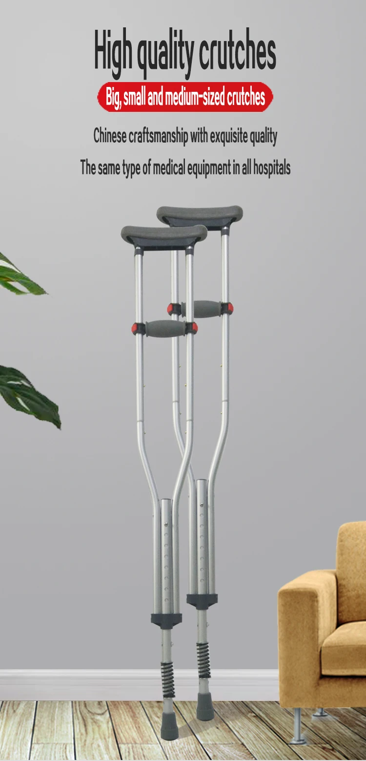 Height Adjustable Medical Crutch With Shock Absorber Buy Height
