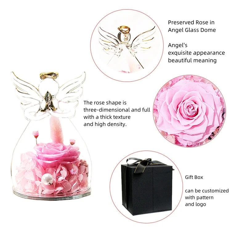 Hot Sell Every Love Preserved Real Touch Roses Rose Flowers Arrangement