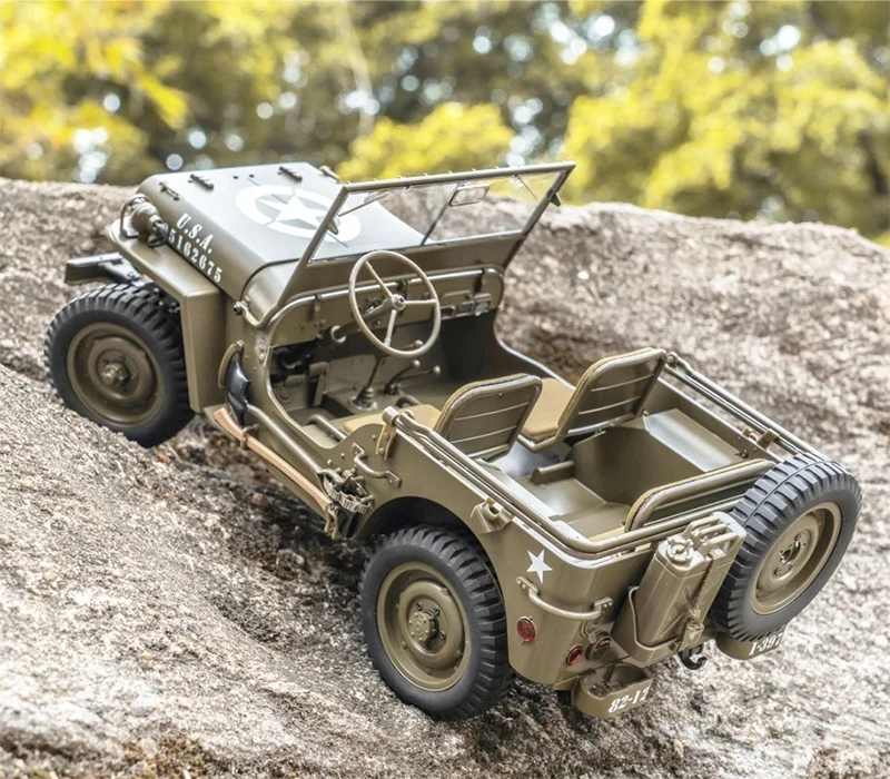 Rochobby FMS 1941 Willys MB Scaler 1:12 Jeeps RTR 2.4G Radio 4X4