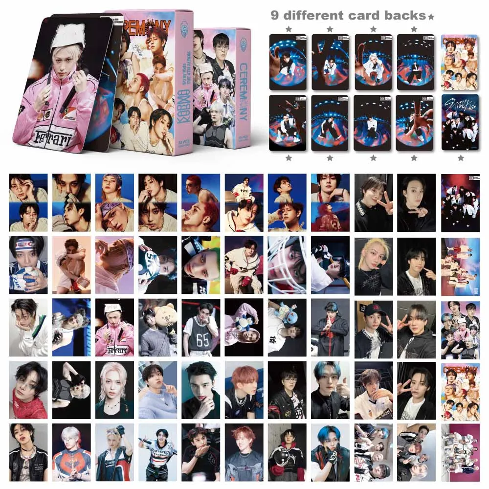 55Pcs/Set Kpop StrayKids KARMA CEREMONY Album Lomo Cards Hyunjin