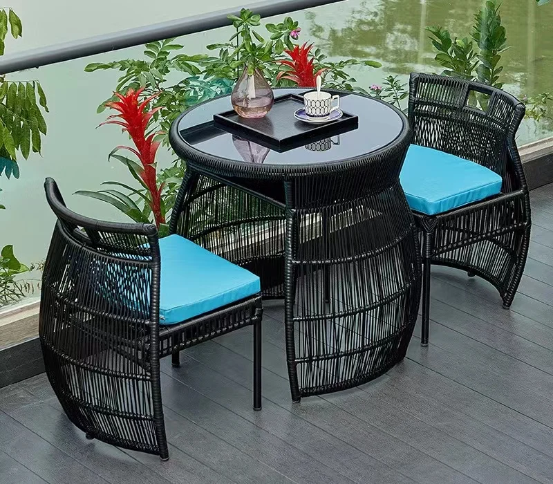 Stylish Functional Resin Wicker Weather Resistant Black Pe Modular