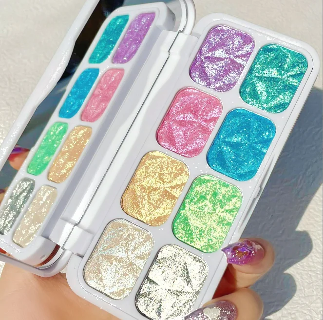 Без логотипа, индивидуальный хайлайтер, макияж, пудра, палитра, частная этикетка, хайлайтер, палитра