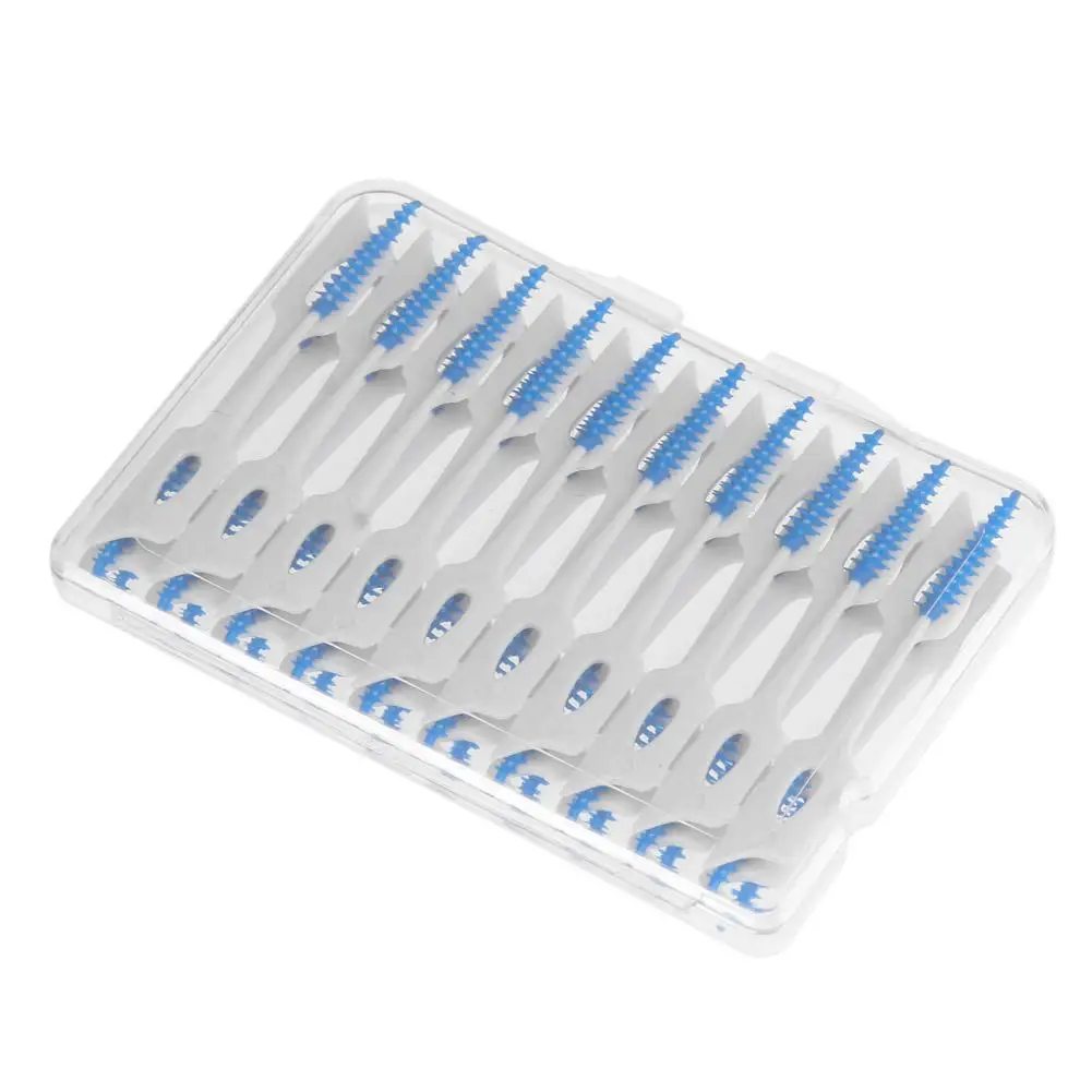 20 шт./упак. мягкий силиконовый для ухода за межзубным пространством кисть усовершенствованная тепе стоматологические зубочистки