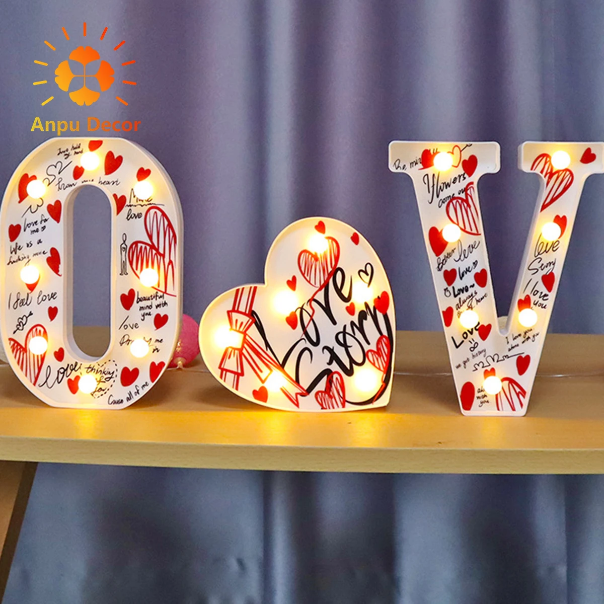 ANPU Custom Shape Marqueee Letters Battery Operated IP65 Rated ...