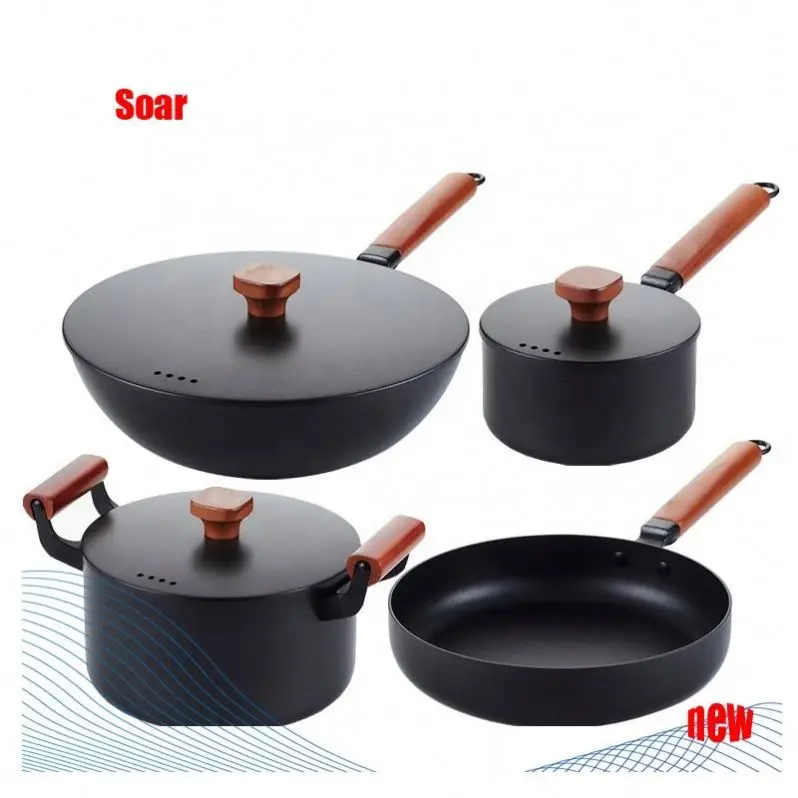 cast iron induction cookware set