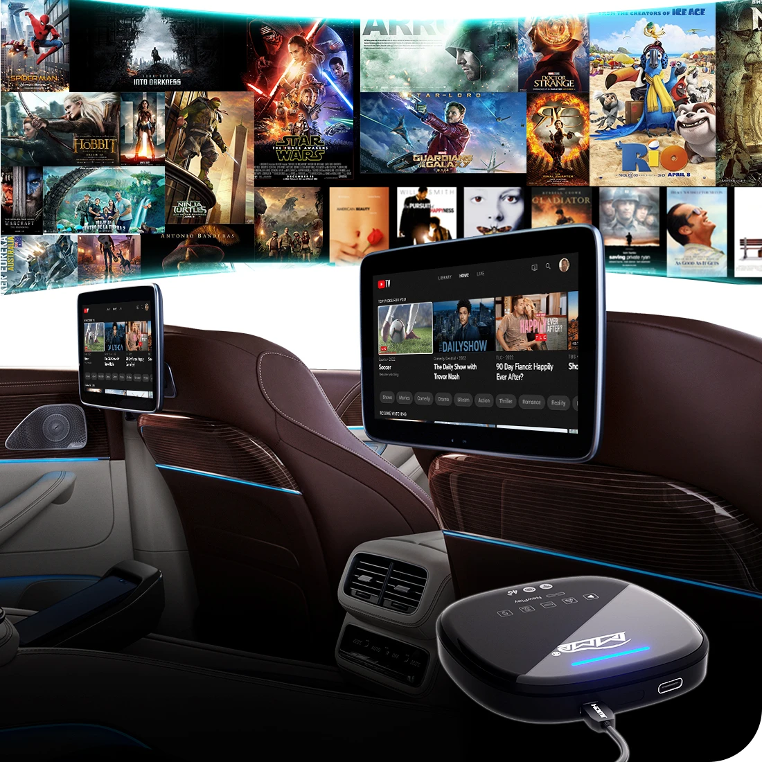 MMB Magic Box Wireless CarPlay AI Box with SIM Card Slot - Android Auto Compatible for JoyeAuto Smartbox