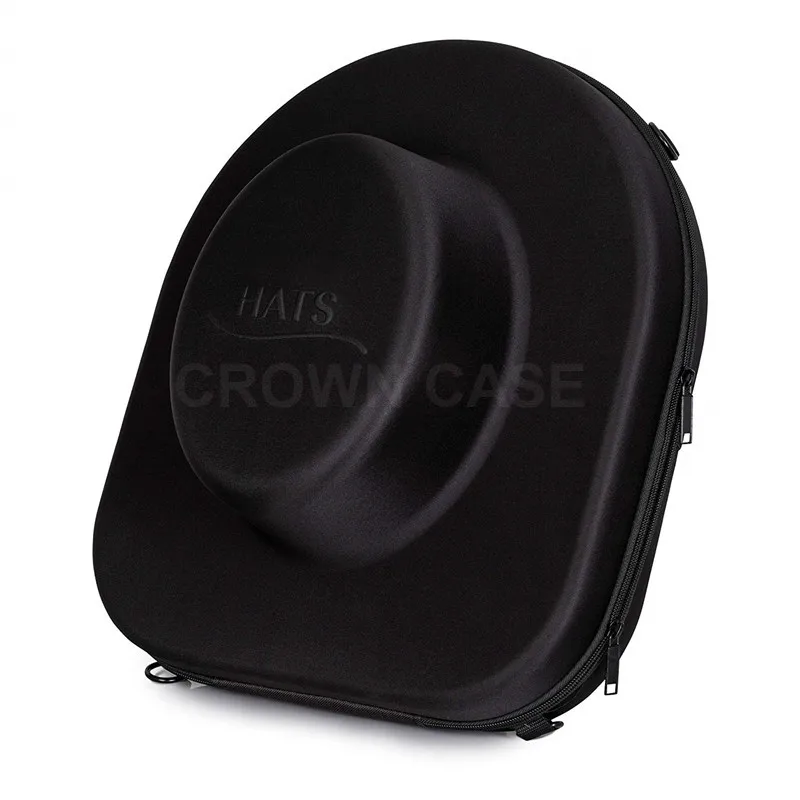 Collapsible Travel Hat Box in Black