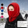 Drawstring fleece hat-red-special size