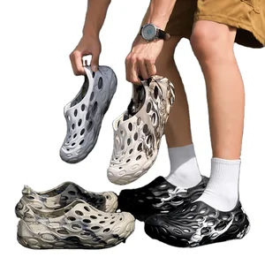 Men's Women's Platform Clogs Non-Slip Lightweight Outdoor Beach Sandals Slip-On Water Shoes Printed Round Toe Summer Breathable