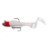 7cm 9g red head white body curly tail one
