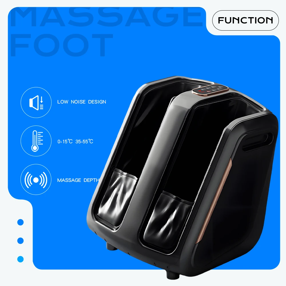 Hot Sale Becozy Shiatsu Vibrating Musical Leg Foot Massager Electric Air Bag Pressure Top Massage