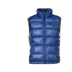 Latest Design Filled White Duck Down Blue Winter Fashion Vest for Men