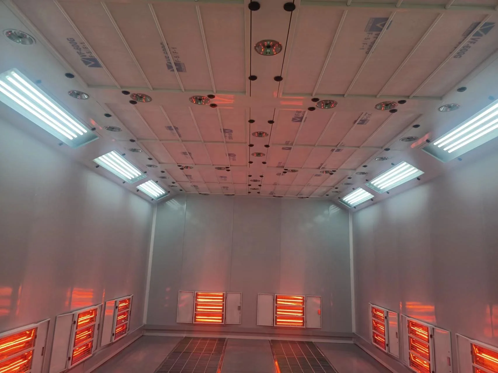 hot selling ordinary electricity heating car spray booth with outlet fan system