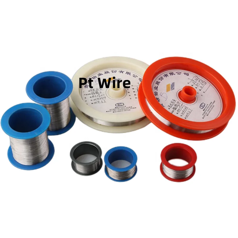 Filo Di Platino Di Prima Classe IEC Pt 99.99% Ad Alta Purezza 0.02mm ~ 1.0mm Filo Metallico Platino Pt Per Test Di Fiamma