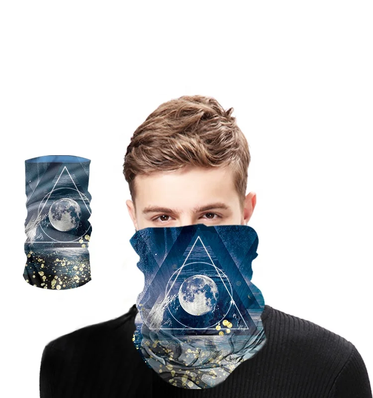 
 Оптовая продажа, Недорогая модная маска для лица с принтом в виде американского флага США, Спортивная бесшовная Бандана с сублимационной печатью для шеи  