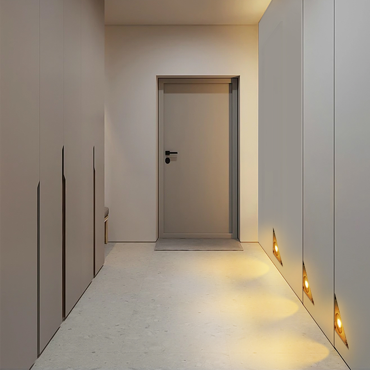 5w三角形嵌入式楼梯踏步灯IP65防水楼梯灯85-265伏发光二极管壁灯