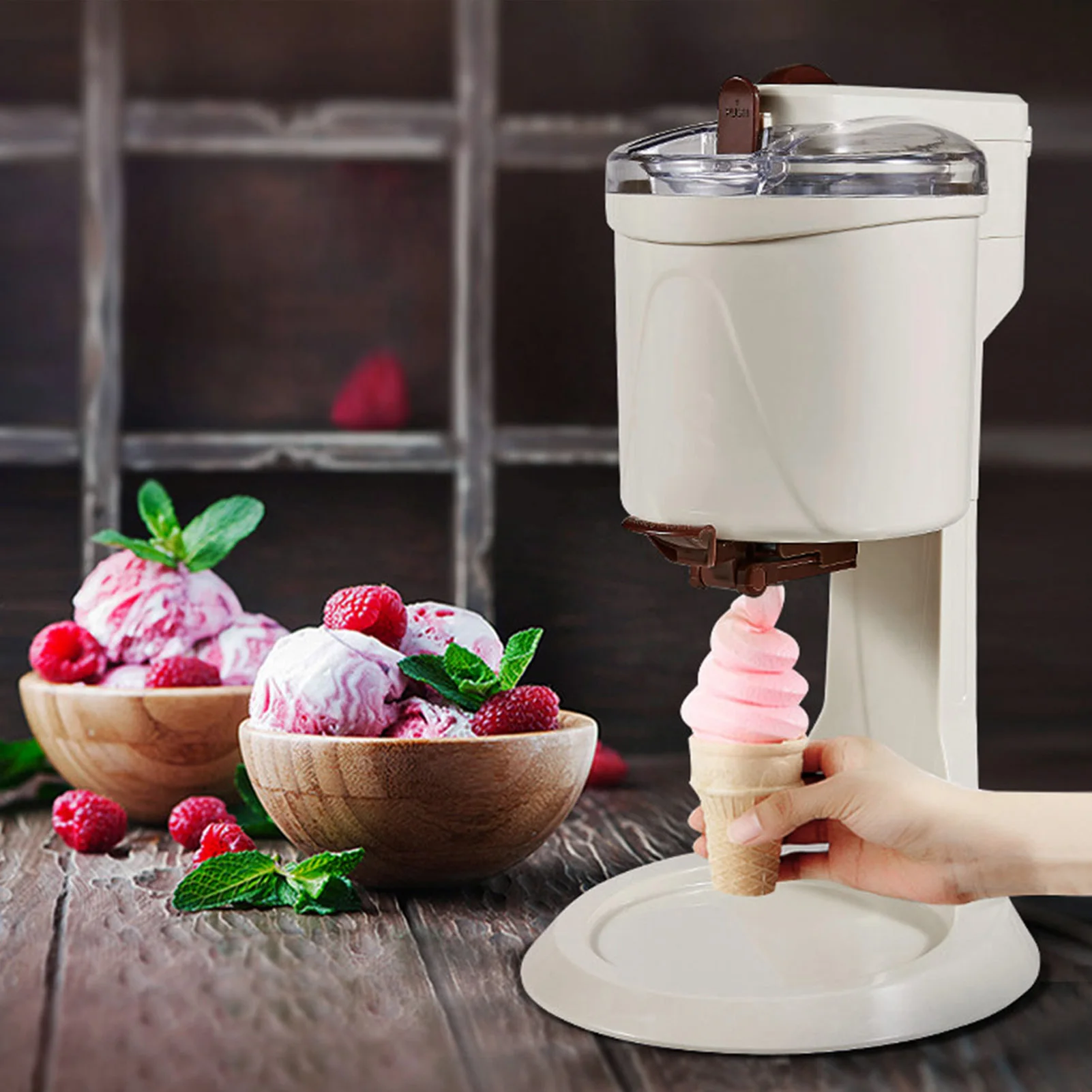 Automatic Mini Ice Cream Maker Homemade Children's Soft Serve Ice Cream  Machine 10 Minutes Fast Making Batch Freezer