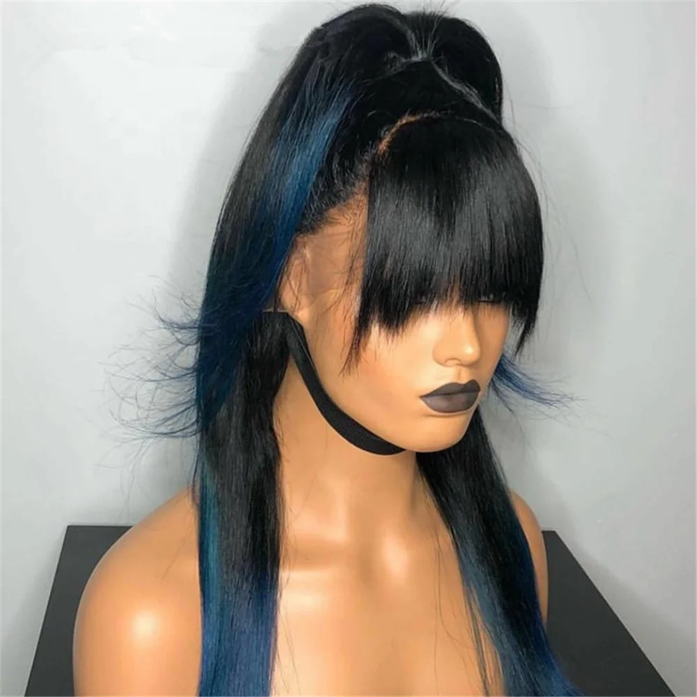 blue 360 lace wig