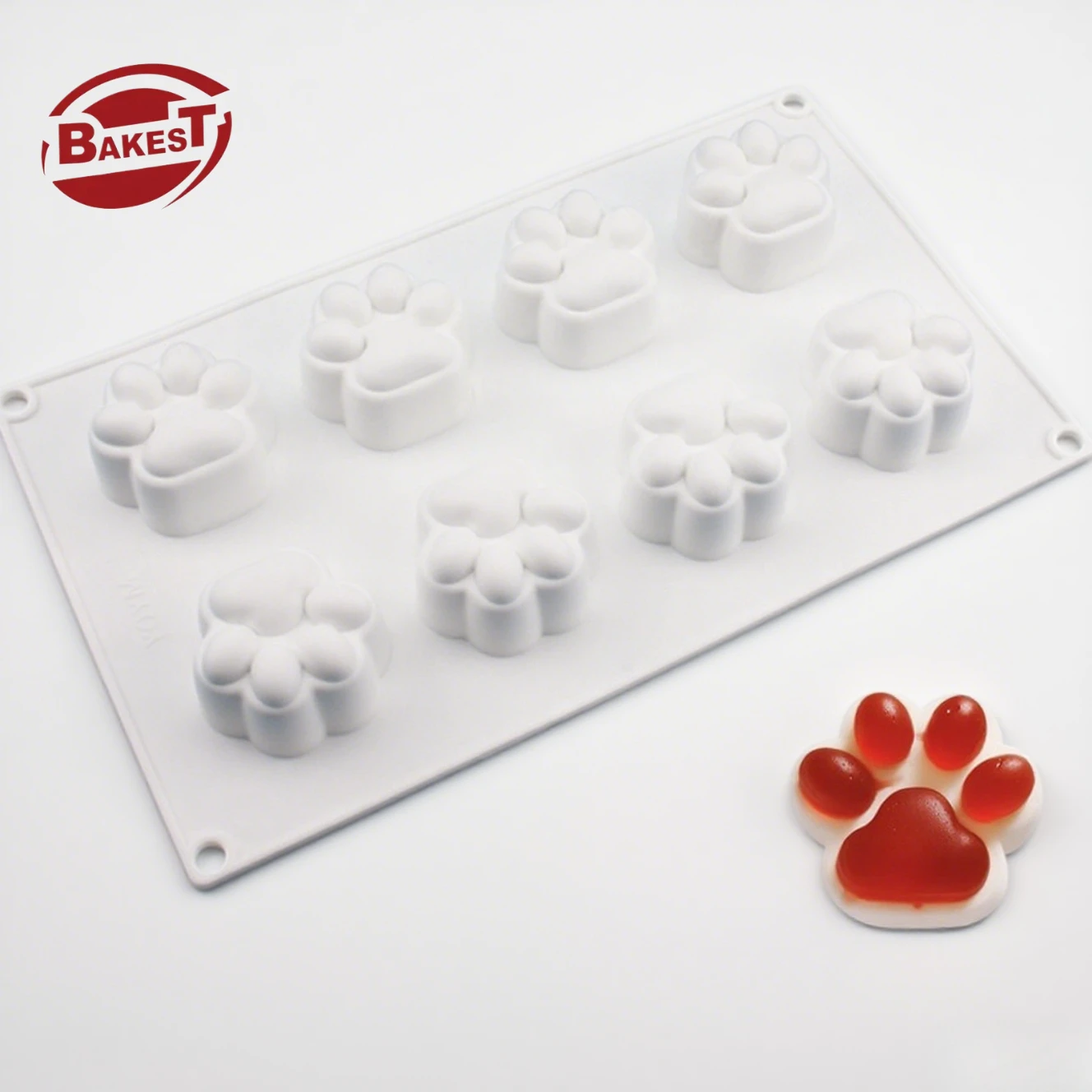 Custom Shaped Cat Paw Mousse Jelly Mold Silicone DIY French Mousse Cake Tool for Ice Making OEM Welcome