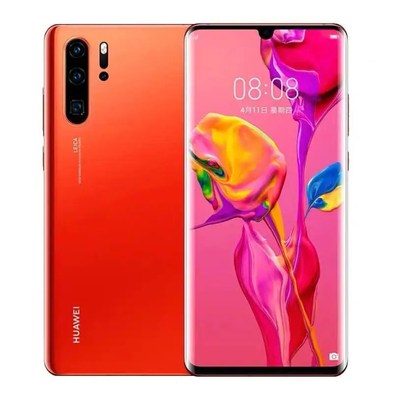 Original Huawei P30 Pro VOG-AL10 8GB 512GB Triple Back Cameras Face ID  Screen Fingerprint Id 6.47 inch Dot-notch smartphone