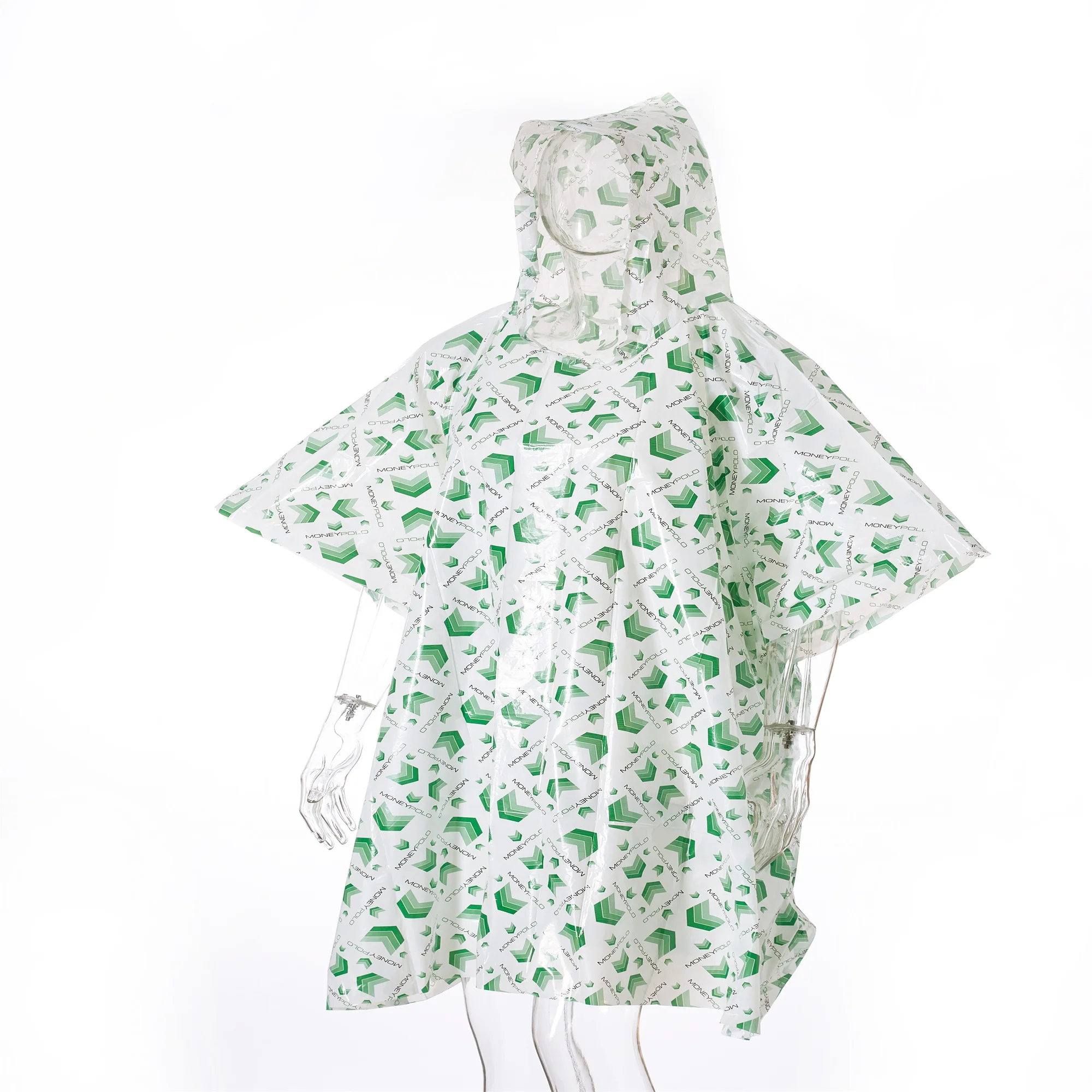 Плащ-дождевик из полиэтилена с модным принтом и логотипом на заказ, большая накидка-пончо от дождя, водонепроницаемая, для велосипедов и кемпинга