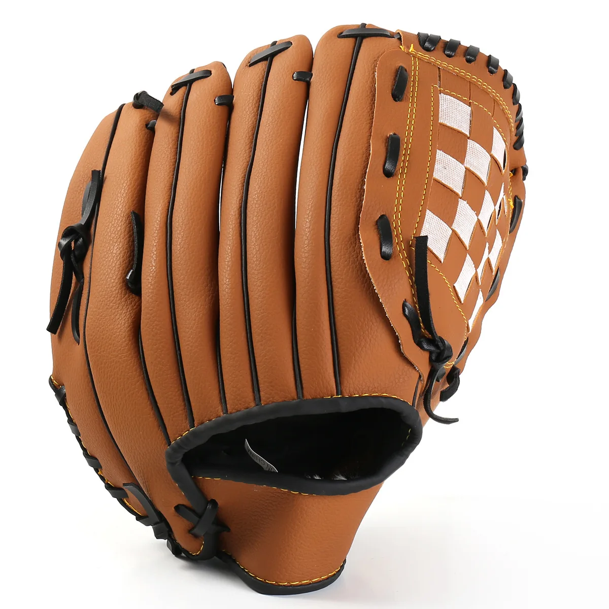 Adult Baseball Glove Pu Leather Durable Protective Training Mitt_voghion.com