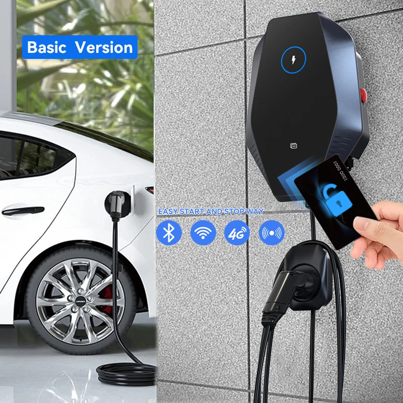 Jingwing Ev Charger Level2 48a 240v 11 5kw Smart Electric Vehicle