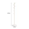 Tree branch style, white stand, white base, marble base