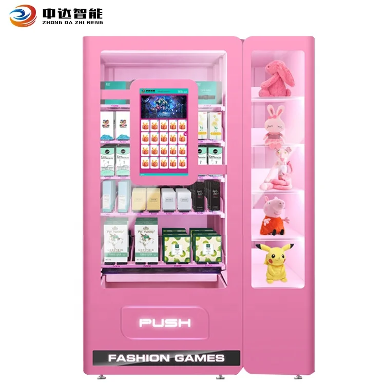 Zhong Da Original Pink Vending Machine - SPCC Material, 300-800