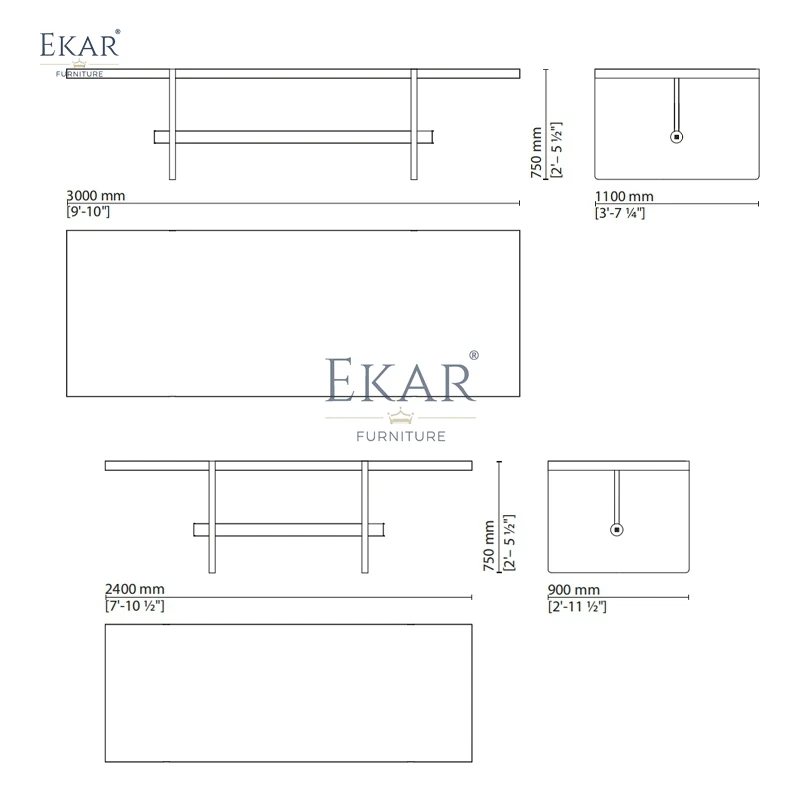 Modern Orange Rectangular Dining Table Set Sleek Design Sturdy Home Villa Restaurant Hospital Outdoor Living Room Furniture supplier