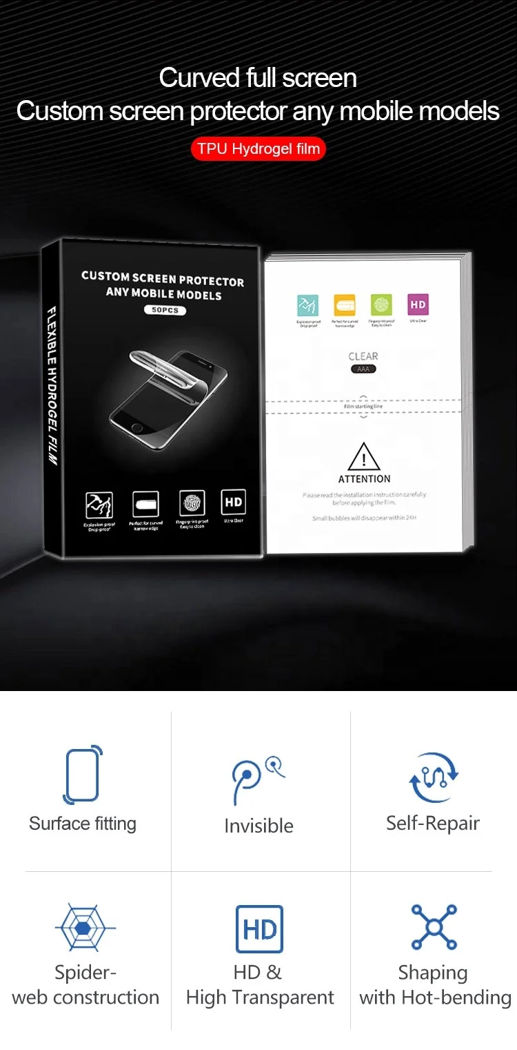 Inventory Freedom Mobile Cell Phone Full Models Screen Protector Hydrogel Urora Back Film Cutter Machine Dedicated