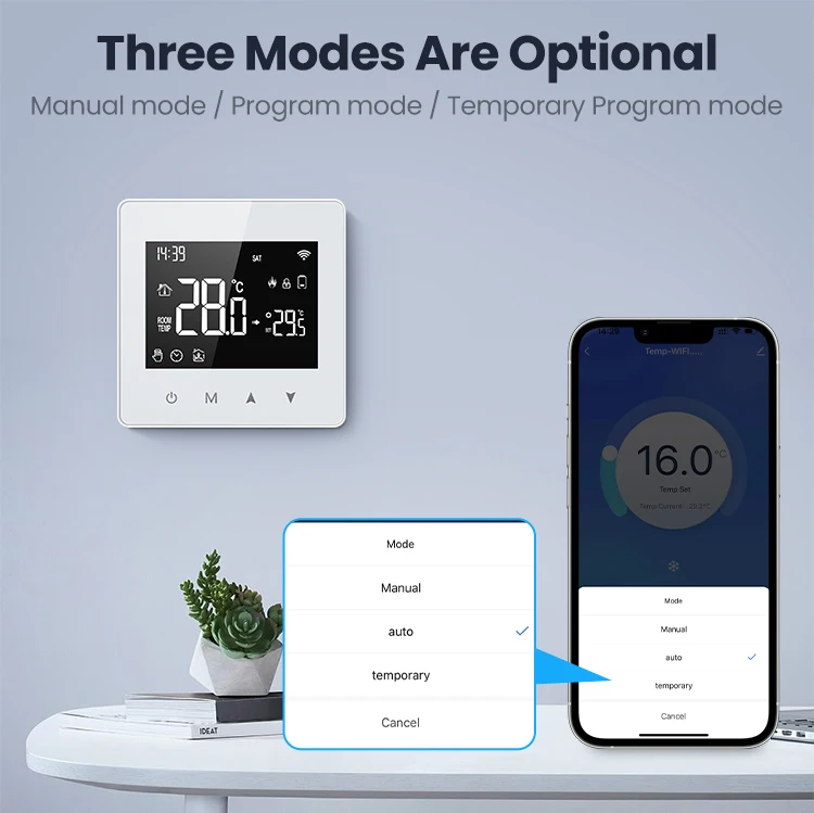 Smart Home Temperature Controller - AVATTO Touch Screen