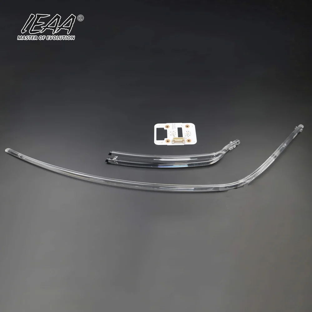 Plaque de guide de lumière DRL pour voiture, tube de guide de lumière, phare, bande lumineuse de conduite diurne, tube barre compatible avec Leapmotor C11 2021-2024