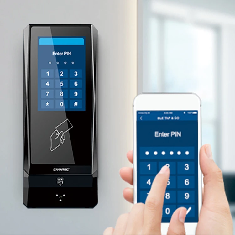CT9 RFID NFC Biometric Gprs Button Smart Card Reader Internet Door Access Control With 4G WiFi