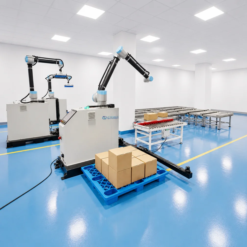 Efficient 1460mm Reach Robot Palletizing Machine Collaborative Robot Workstation for End of Line Packing