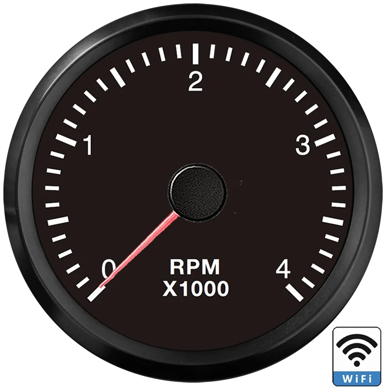 Wireless Setting Diesel Gasoline Engine Scooter RPM Meter Stepper Motor RPM Gauge 52mm WIfi Motorcycle Tachometer