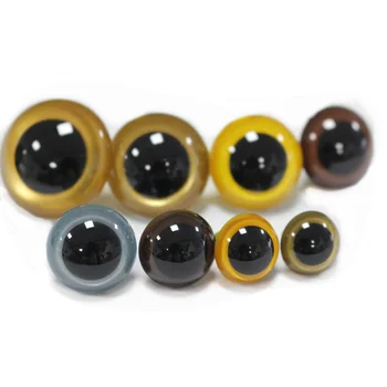 colorful plastic toy eyes crystal clear