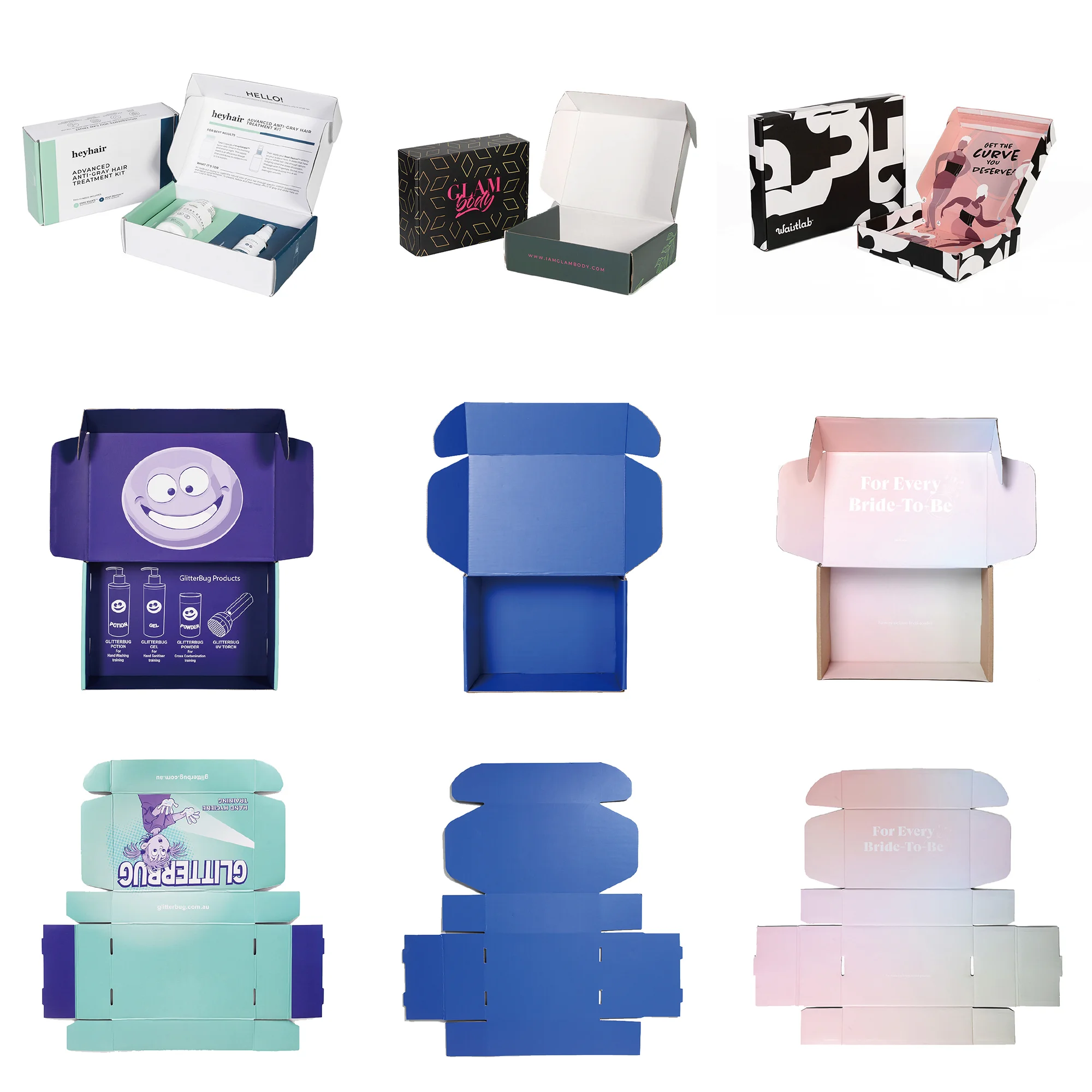 Biodegradable Projects Cardboard Boxes Paper Packages Cosmetics Kraft Shipping Carton Box for Small Business