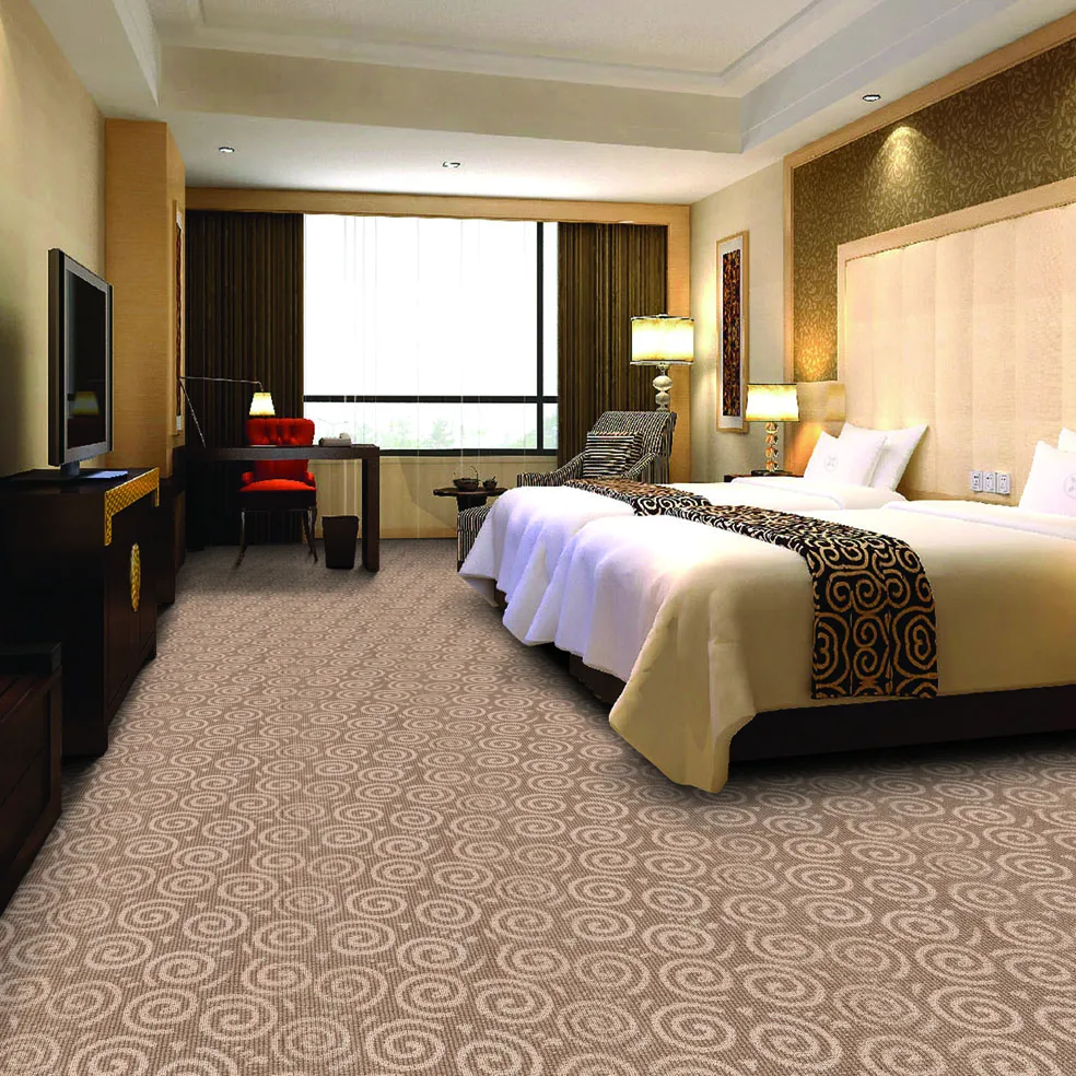 Carpet Factory Factory Custom Commercial 5 Star Hotel Wall to Wall Carpet Hotel Printed Carpet