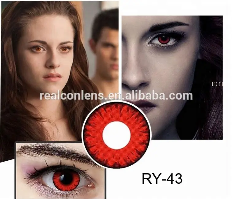 AFancy Pro Crazy Fancy Red Color Hollywood Contact Lens Factory