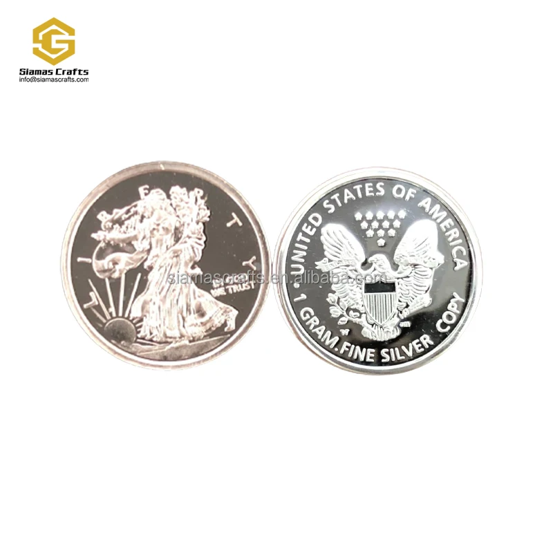 Custom 1 Gram Fine Silver Round Bullion Coin| Alibaba.com