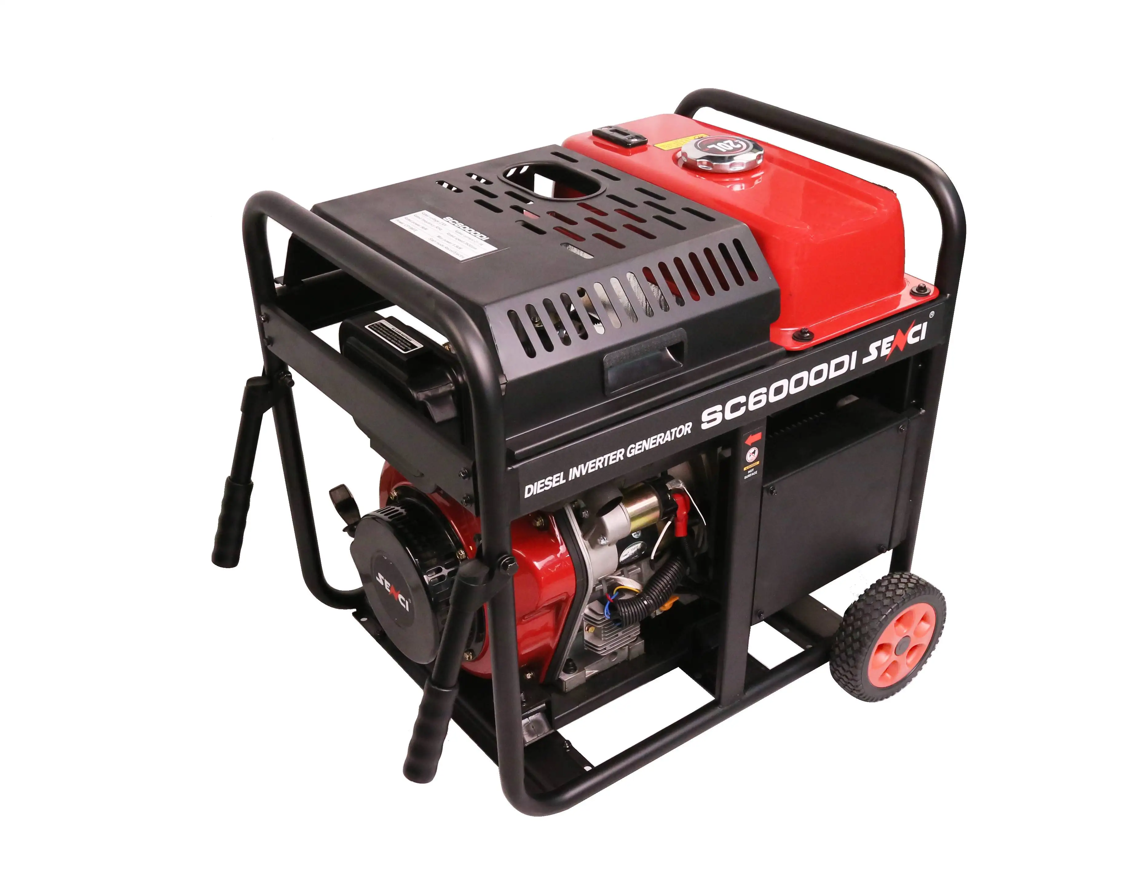 6000W silent gasoline inverter generator SC6000i