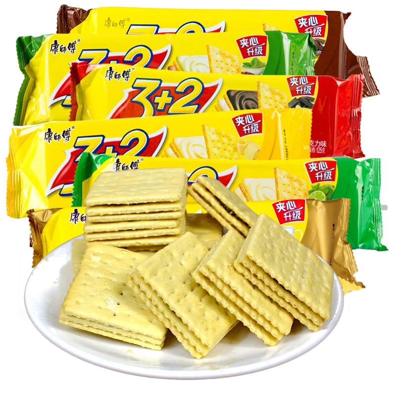 マルチフレーバーソーダサンドイッチビスケット125gソーダクラッカー
