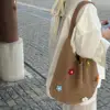 Borsa floreale marrone