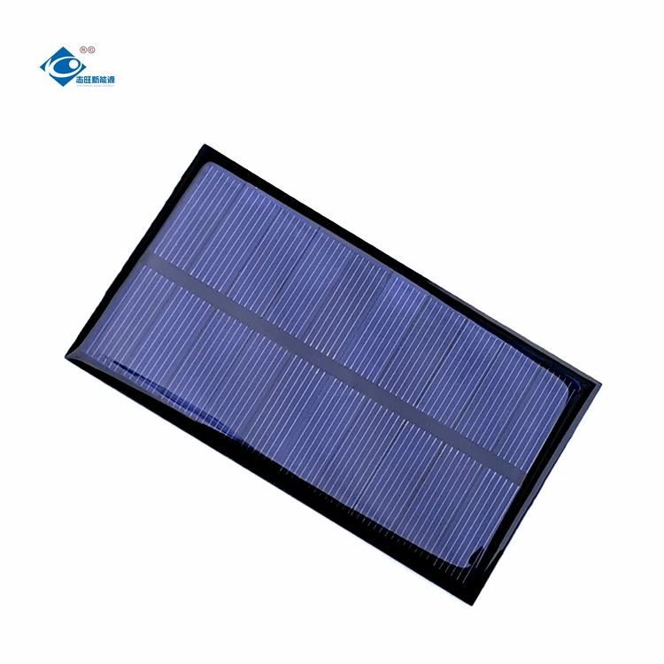 0.8W Popular Enduring Mini Solar Panel ZW-106359 Transparent Epoxy Adhesive Solar Panel 5V