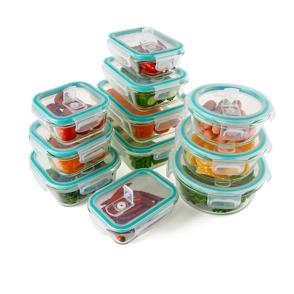 GLASSLOCK Food Storage Container 18 Pcs Set (with lids)