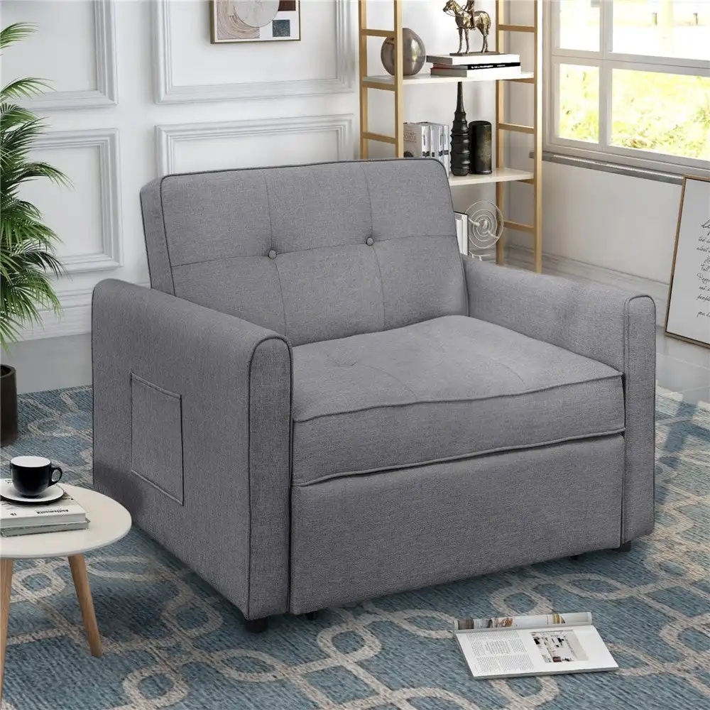 Apartment Furniture Cheap Living Room Sofa Bed Linen Sofa cum Sofas , Sectionals