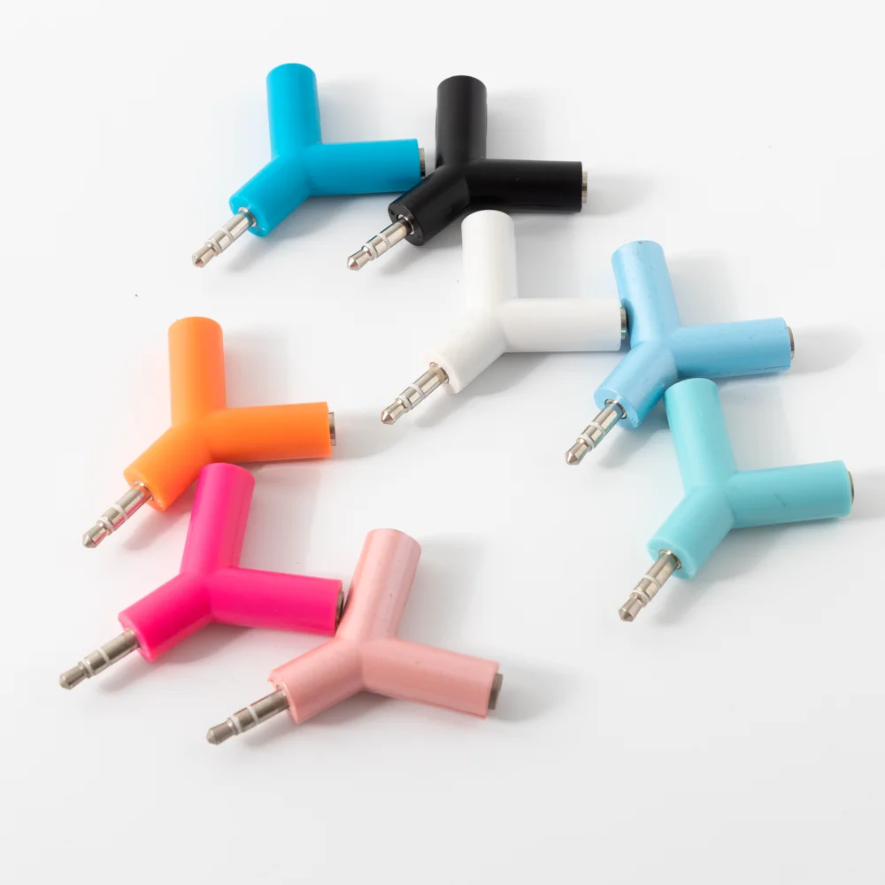 3.5mm Aux Audio Jack Headphone Splitter Cute Rabbit Earphone Adapter ...