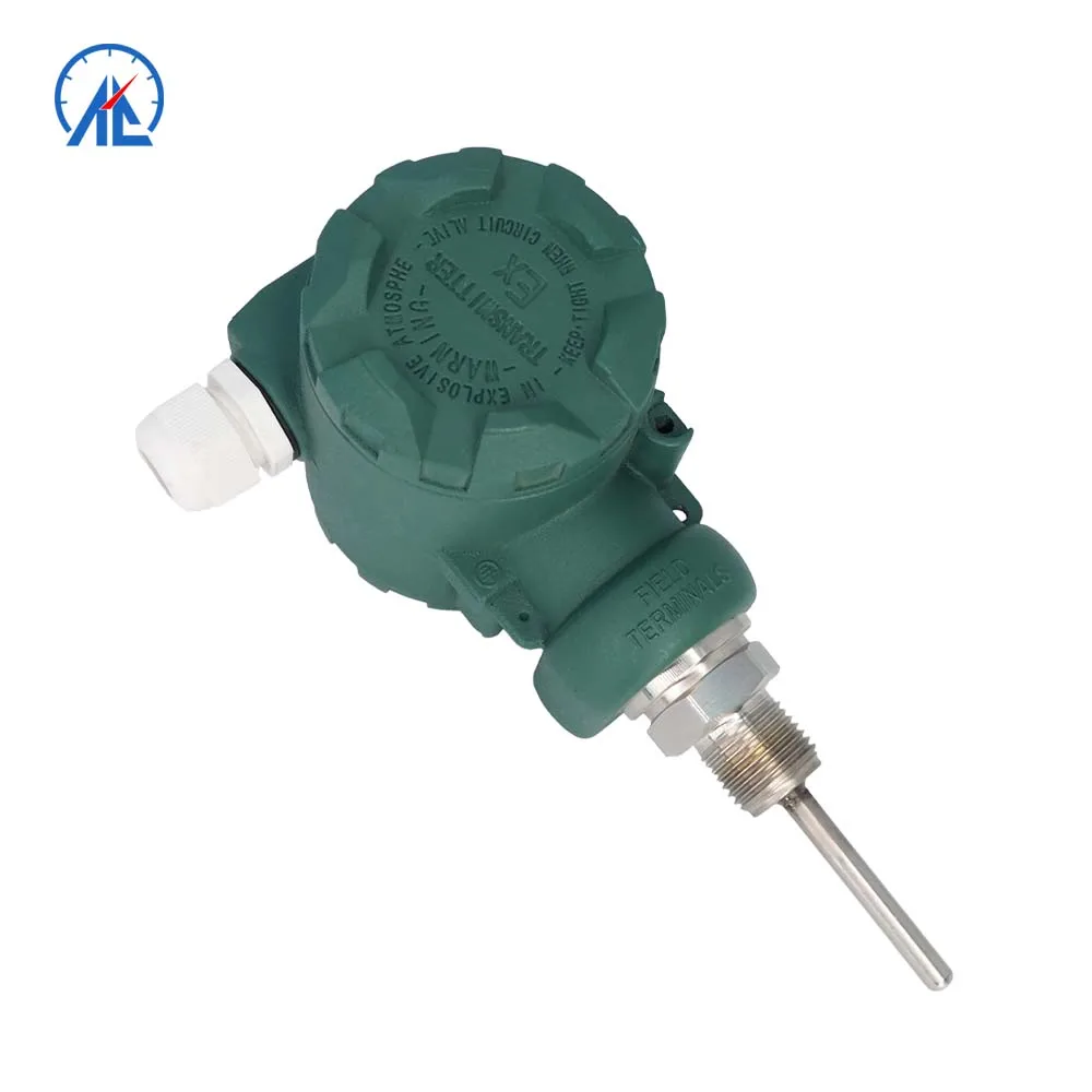 Digital Display Rtd Pt100 Explosion Proof Temperature Transmitter Fuel Oil Sensor 2088 Junction Box